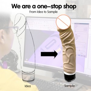 TOPARC Flesh-colored Silicone Dildo Erotic Products