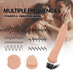 TOPARC’s newest flesh-colored silicone dildo vibrator