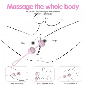 TOPARC Pink Vagina Balls Pelvic Floor Muscle Repair Sex Toys