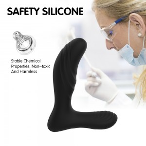 TOPARC Black Silicone Prostate Massager Toys