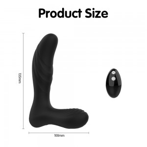 Jouets masseurs de prostate en silicone noir TOPARC